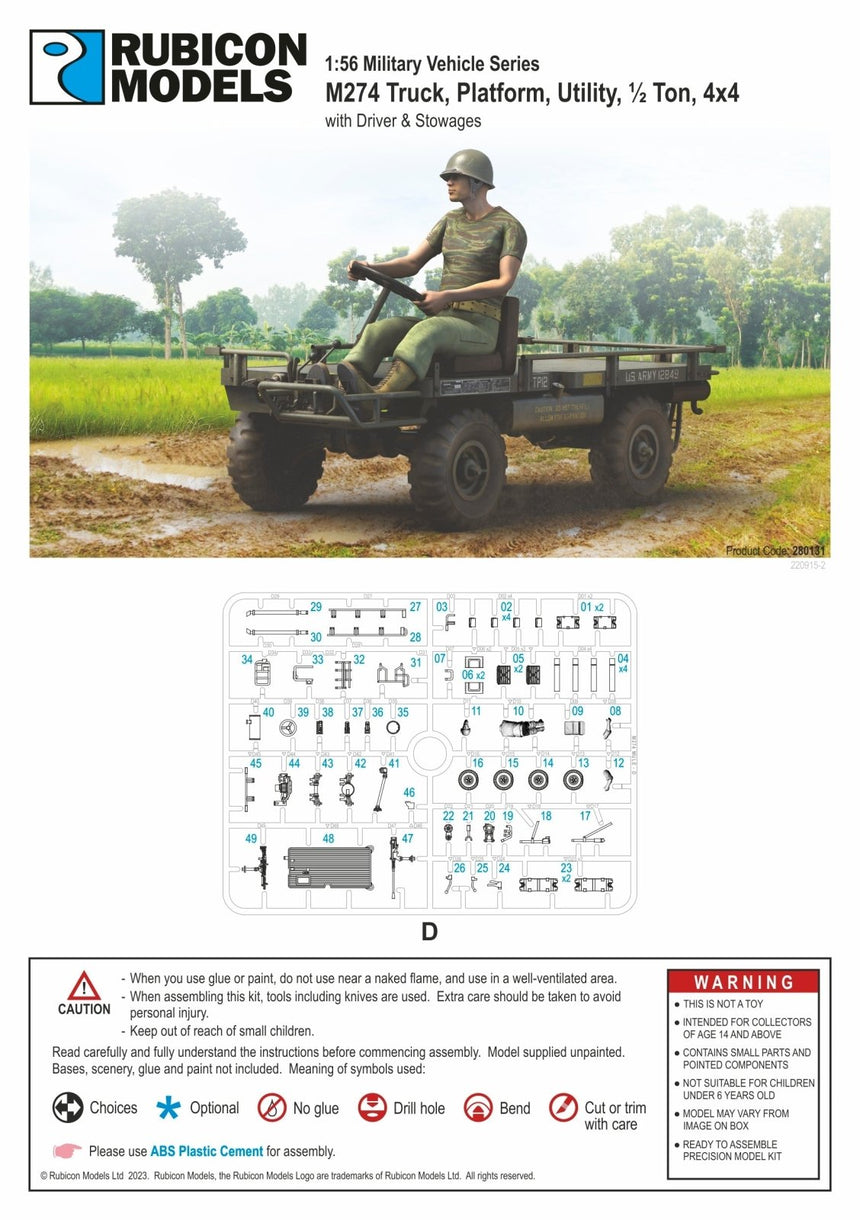 280131 - M274 "Mule" 4x4 Utility Platform Truck