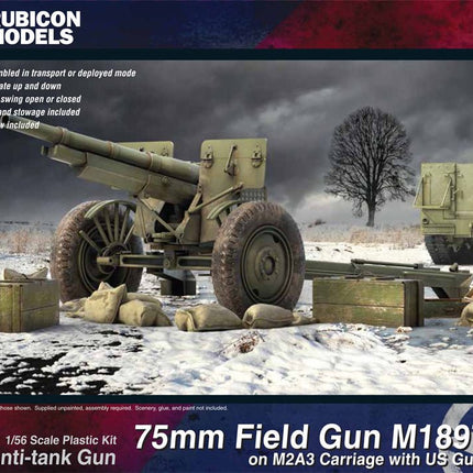 M2A3 75mm Field Gun with Crew - Artillerie - Rubicon Models UK Ltd - 280127