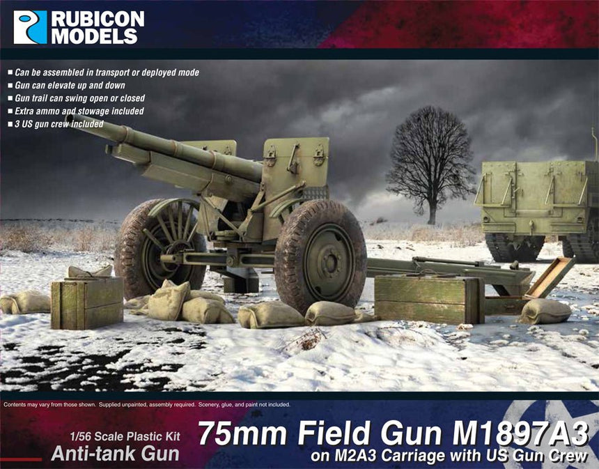 M2A3 75mm Field Gun with Crew - Artillerie - Rubicon Models UK Ltd - 280127