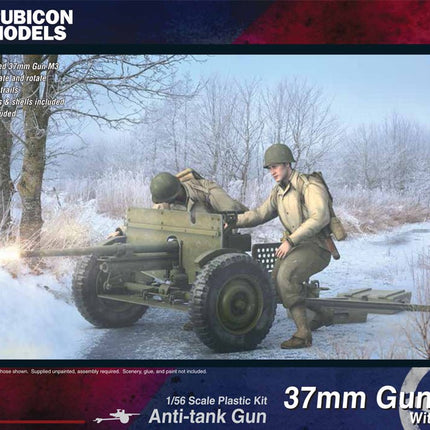 M3 37mm AT Gun With Crew - Artillerie - Rubicon Models UK Ltd - 280103
