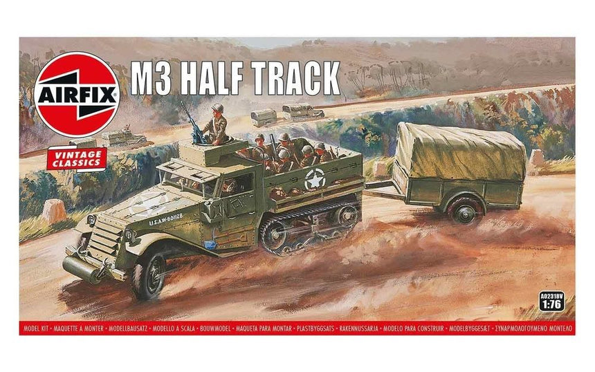 M3 Half Track & 1 Ton Trailer, Vintage Classics - Fahrzeuge - Airfix - A02318V