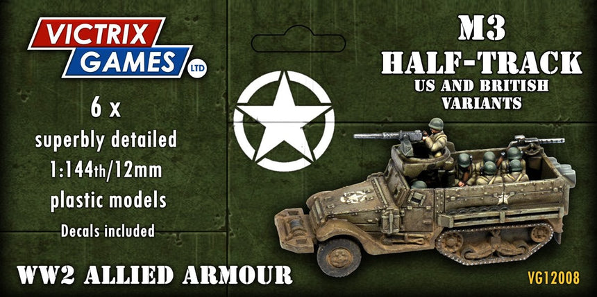 M3 Half-Track (6 Modelle) - 12mm/1:144