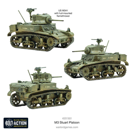 M3 Stuart Platoon - Panzer - Warlord Games - 402013001