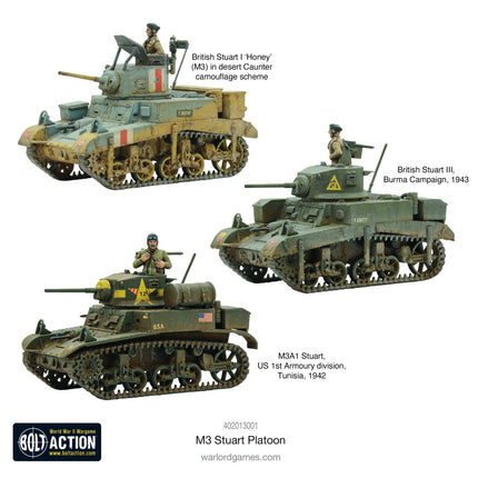 M3 Stuart Platoon - Panzer - Warlord Games - 402013001