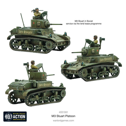 M3 Stuart Platoon - Panzer - Warlord Games - 402013001