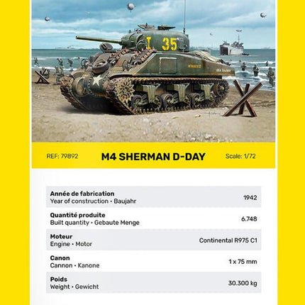 M4 Sherman D-Day - Panzer - Heller - 79892