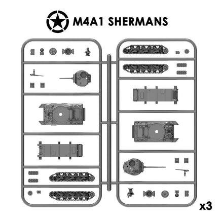 M4A1 Shermans 12mm - Panzer - Victrix - VG12018
