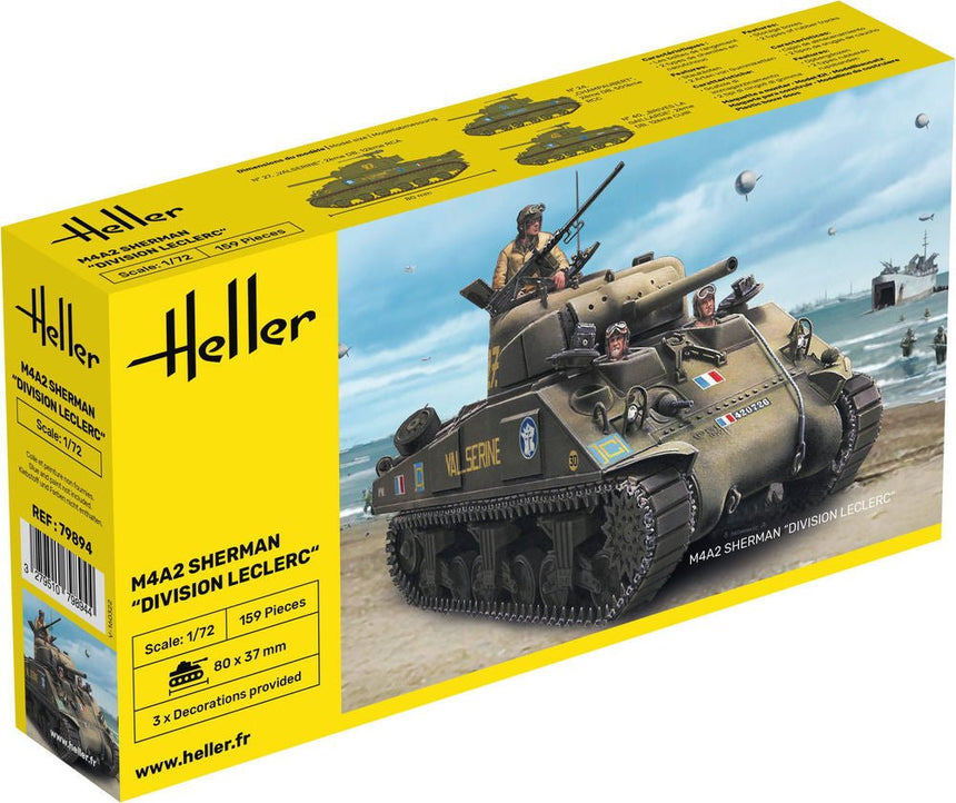 M4A2 Sherman "Division Leclerc" - Panzer - Heller - 79894