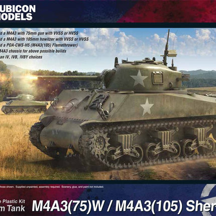M4A3(75)W / M4A3(105) Sherman Medium Tank - Panzer - Rubicon Models UK Ltd - 280111