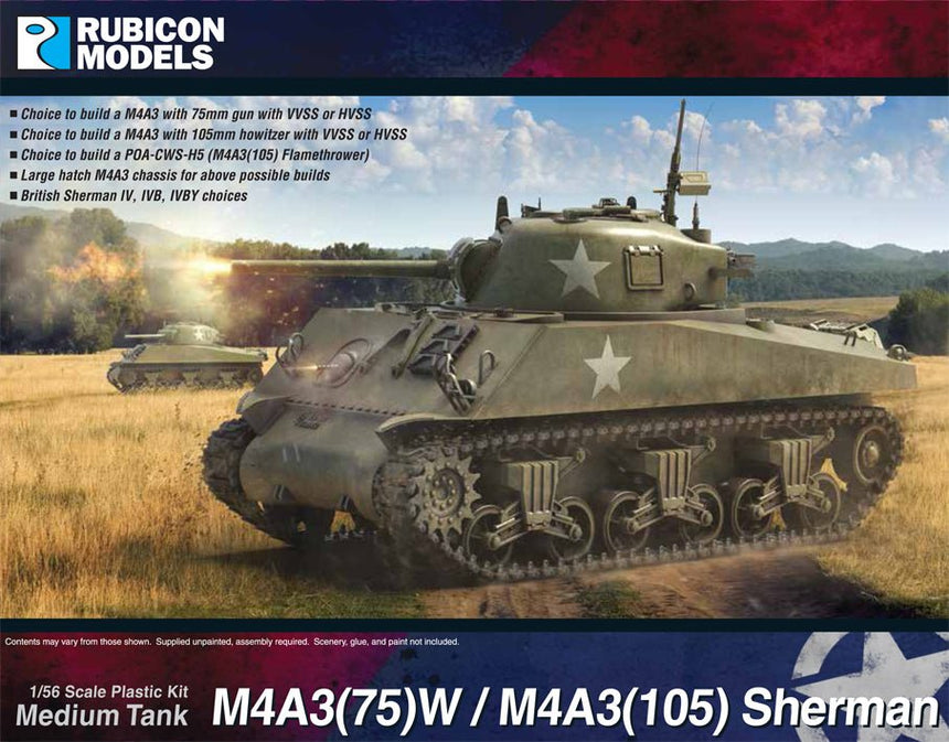 M4A3(75)W / M4A3(105) Sherman Medium Tank - Panzer - Rubicon Models UK Ltd - 280111