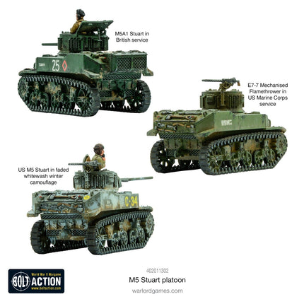 M5 Stuart Platoon - Panzer - Warlord Games - 402011302