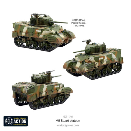 M5 Stuart Platoon - Panzer - Warlord Games - 402011302