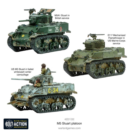 M5 Stuart Platoon - Panzer - Warlord Games - 402011302