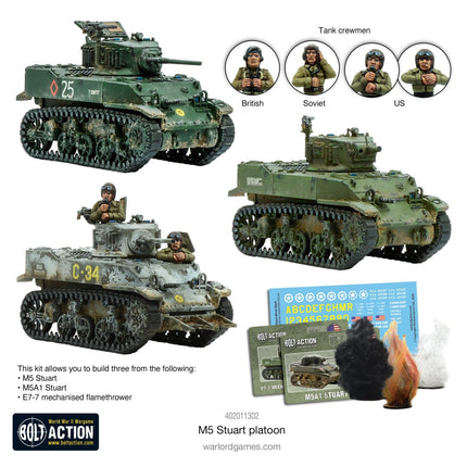 M5 Stuart Platoon - Panzer - Warlord Games - 402011302