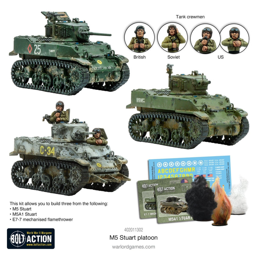M5 Stuart Platoon - Panzer - Warlord Games - 402011302