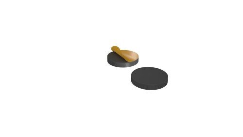 Magnetic Foil Stickers For 25mm Bases With Hollow Bottoms (10) - Safe & Sound - SAFE-SAS-HB-25MM