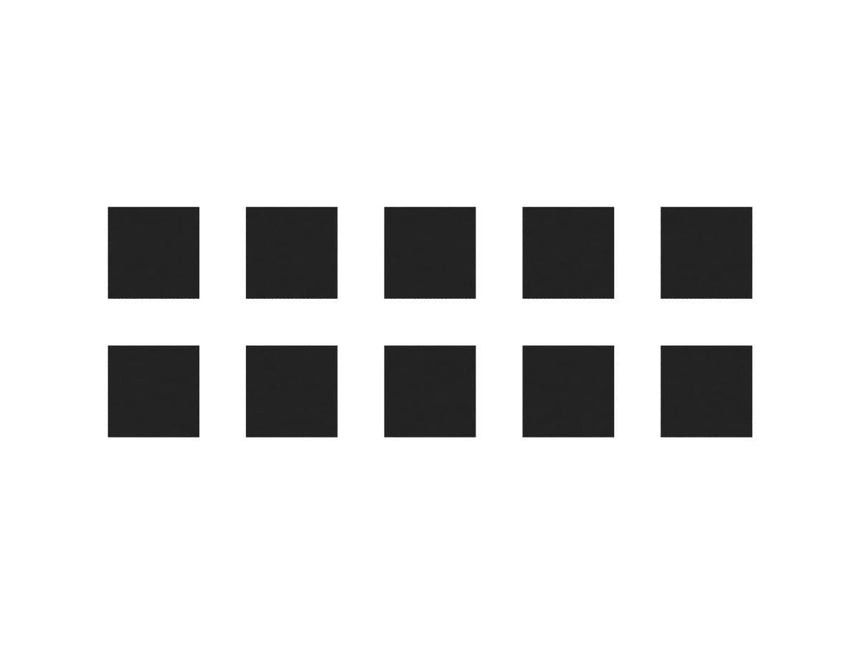 Magnetic Foil Stickers For 25x25mm Square Cast Bases (10)