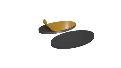 Magnetic Foil Stickers For 60x35mm Oval Bases With Hollow Bottoms (5) - Safe & Sound - SAFE-SAS-HB-60X35MM