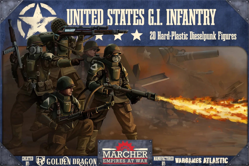 Marcher: United States Infantry - Infanterie - Wargames Atlantic - MUSA001P