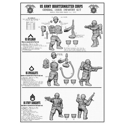 Marcher: United States Infantry - Infanterie - Wargames Atlantic - MUSA001P