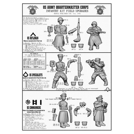 Marcher: USA Veterans and Command - Infanterie - Wargames Atlantic - MUSA002P
