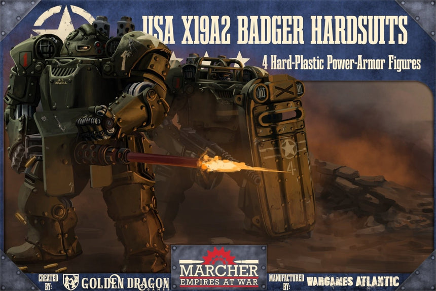 Marcher: X19A2 Badger Hardsuits - Charaktere & Kommando - Wargames Atlantic - MUSA003P