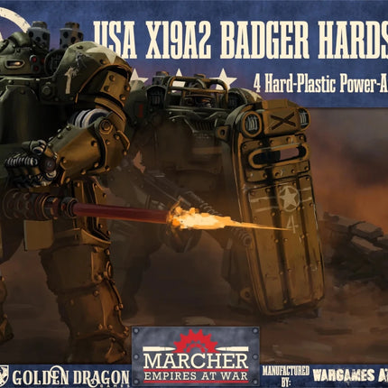 Marcher: X19A2 Badger Hardsuits - Sonder - /Einzelmodelle - Wargames Atlantic - MUSA003P