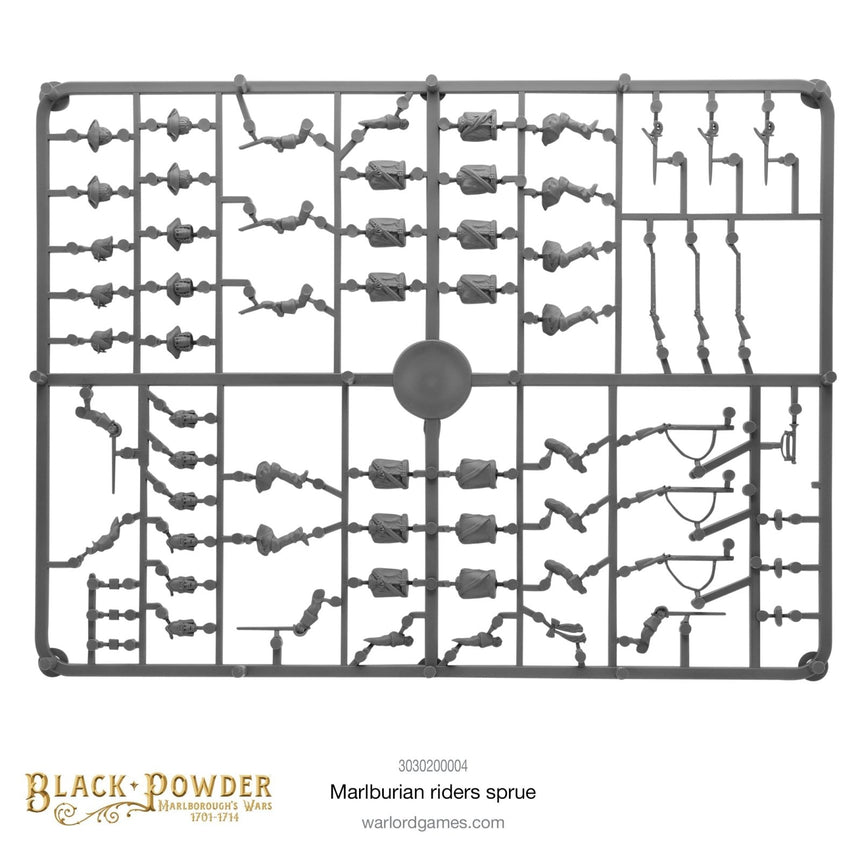 Marlburian Riders Sprue