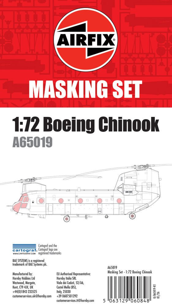 Masking Set - Boeing Chinook - Werkzeug - Airfix - A65019
