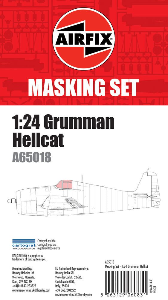 Masking Set - Grumman Hellcat - Werkzeug - Airfix - A65018