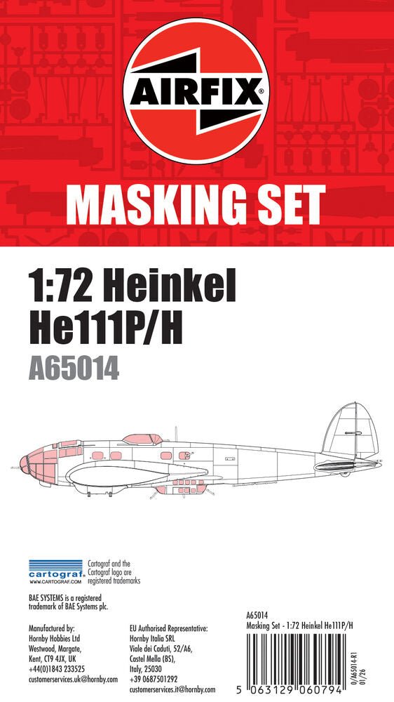 Masking Set - Heinkel He111 - Werkzeug - Airfix - A65014