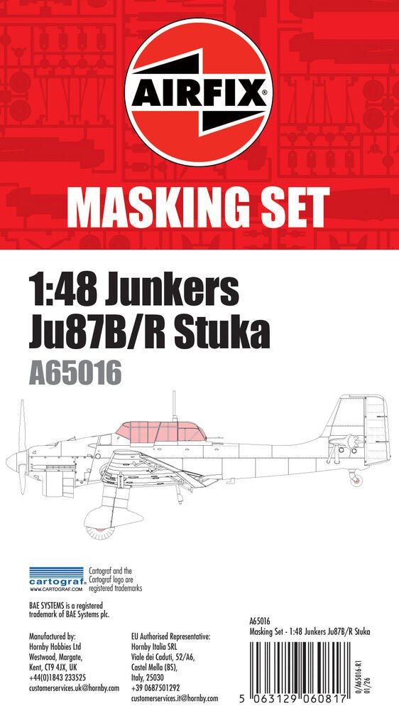 Masking Set - Junkers Ju87 Stuka - Werkzeug - Airfix - A65016