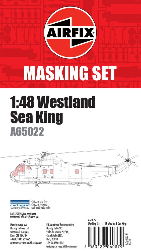 Masking Set - Westland Sea King - Werkzeug - Airfix - A65022