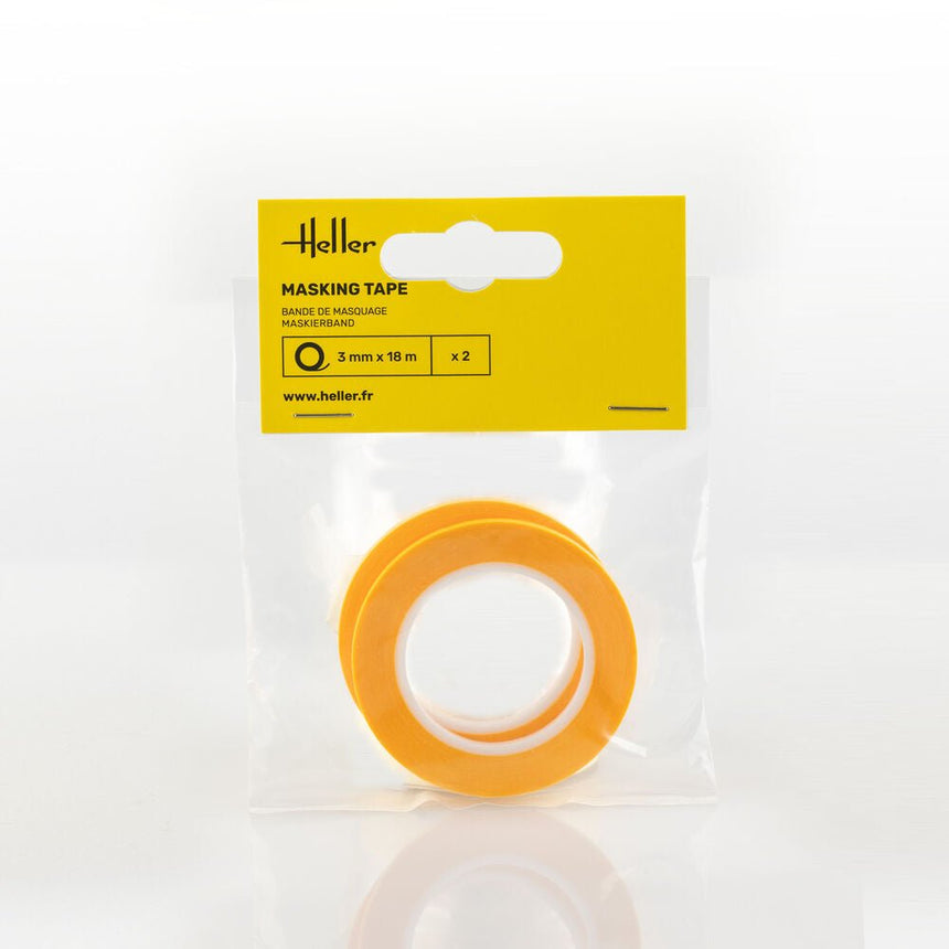Masking tape 3 mm x 18 m (2 pieces) - Werkzeug - Heller - 99011