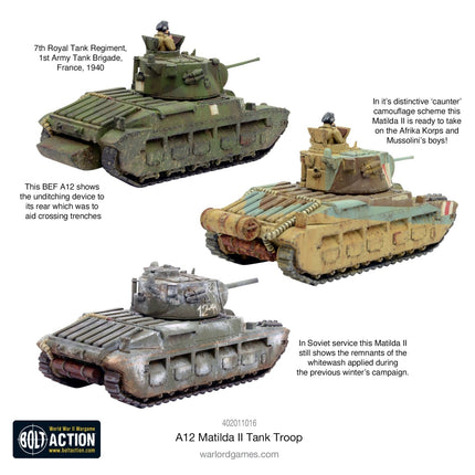 Matilda II Troop - Panzer - Warlord Games - 402011016