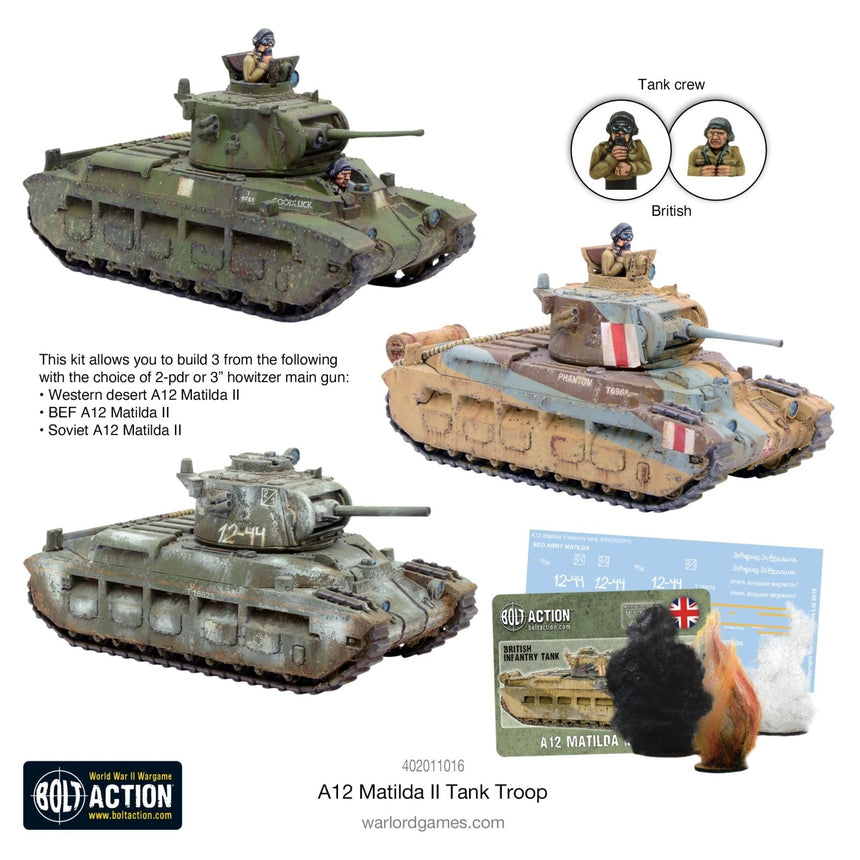 Matilda II Troop - Panzer - Warlord Games - 402011016