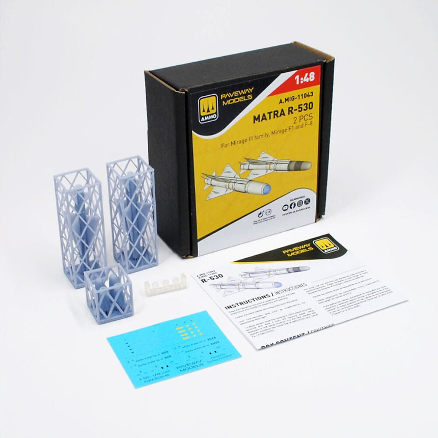 Matra R-530 - Lenkflugkörper 1:48 (2 Stück) - AMMO by MIG Jimenez - A.MIG-11043 (2)