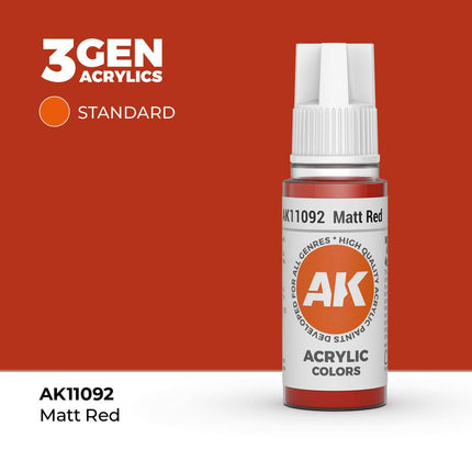 AK Interactive 3rd Generation - Matt Red 18 ml