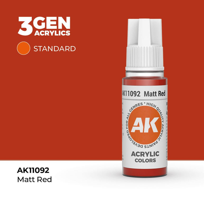 AK Interactive 3rd Generation - Matt Red 18 ml