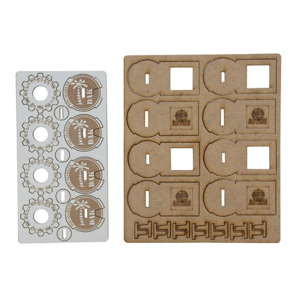 MDF Unit Pin Markers - German 'Afrika Korps' - Zubehör - Skytrex - 408800040