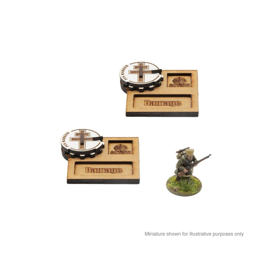 MDF Vehicle Pin Markers - Free French - Zubehör - Skytrex - 408800026