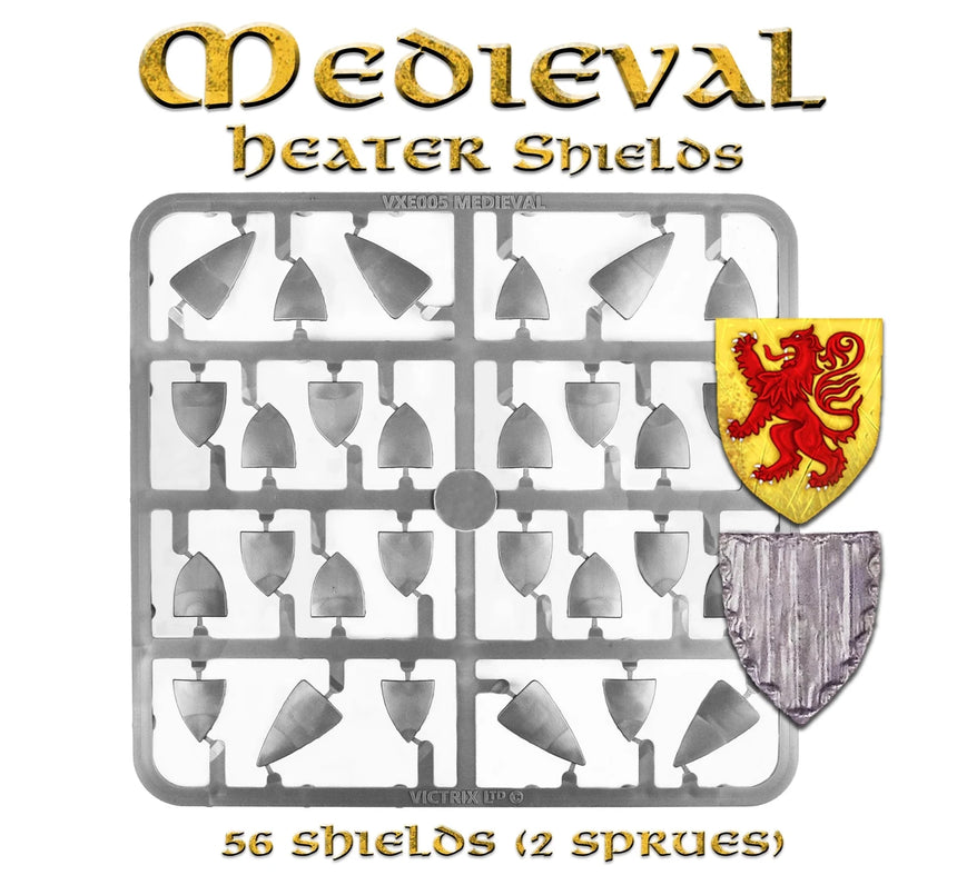Medieval Heater Shields x 56 - Zubehör - Victrix - VXE005