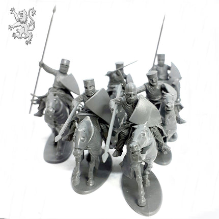 Victrix Medieval Knights - 28mm Berittene Ritter (Hartplastik)