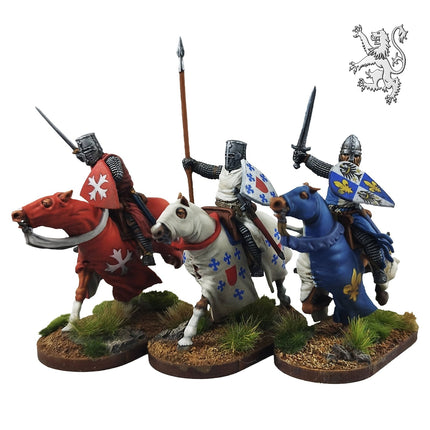 Victrix Medieval Knights - 28mm Berittene Ritter (Hartplastik)