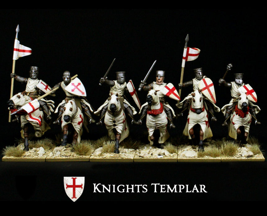 Victrix Medieval Knights - 28mm Berittene Ritter (Hartplastik)