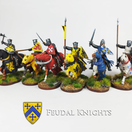 Victrix Medieval Knights - 28mm Berittene Ritter (Hartplastik)