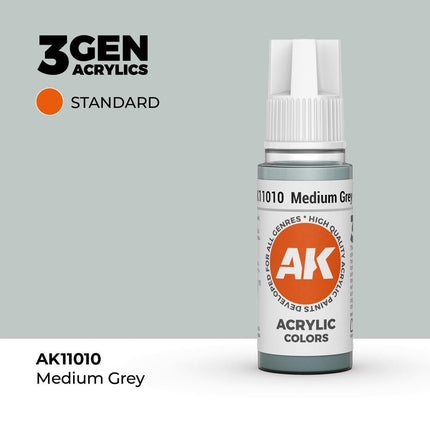 AK Interactive 3rd Generation - Medium Grey 18 ml