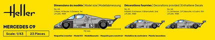 Mercedes C9 - Heller - 80107 (5)
