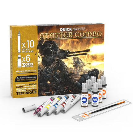 Metallic Liquid Markers - 4 Units Set - Zubehör - AK Interactive - AK8233