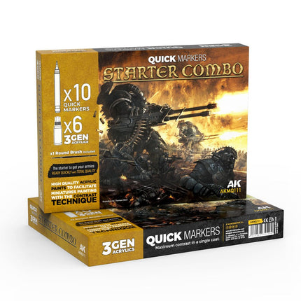 Metallic Liquid Markers - 4 Units Set - Zubehör - AK Interactive - AK8233